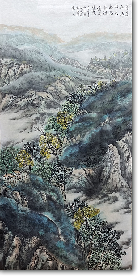 蓠蓠秋塬风乍起   绿到深处是藤黄.jpg