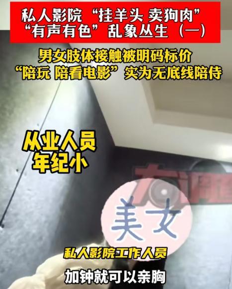 一私人影院被曝无底线色情陪侍，大量内幕被揭露，网友：“挂羊头”卖“狗肉”？