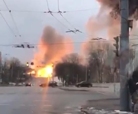 乌克兰基辅电视塔附近二次爆炸 电视播出受到影响