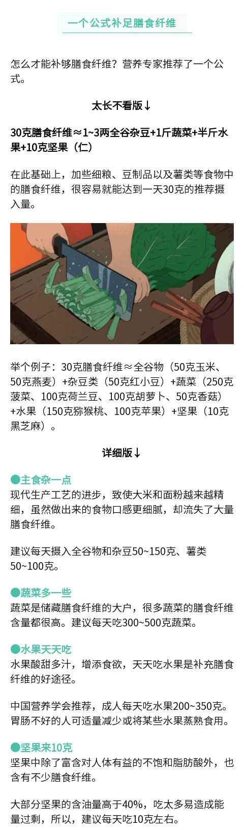 為什么說膳食纖維是長壽營養(yǎng)素？膳食纖維每天怎么吃才夠量