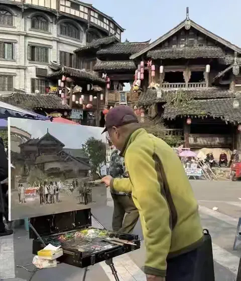 孙立新·重庆写生 | 于油彩的肌理间，奏响古镇新韵的春日交响