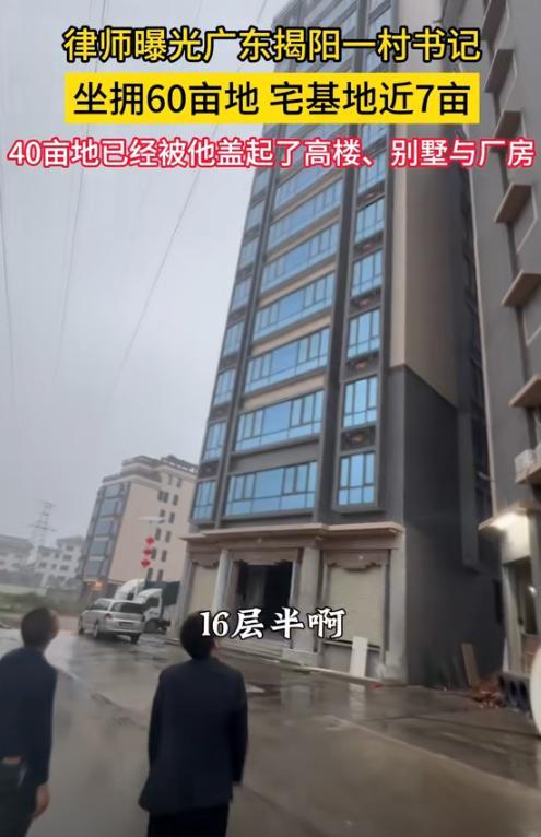 网曝广东一村书记个人住宅宅基地近7亩盖的像皇宫网友严查