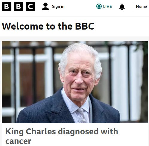 英国国王查尔斯三世确诊癌症 拜登、特朗普、苏纳克、特鲁多回应