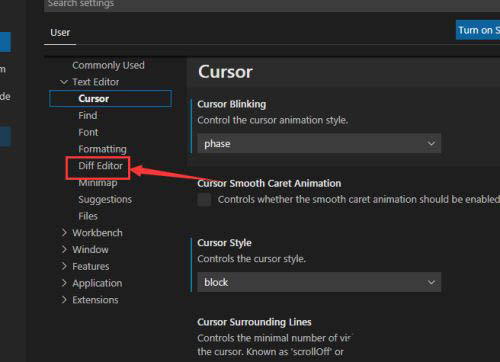 Visual Studio Code忽略修剪空白怎么实现