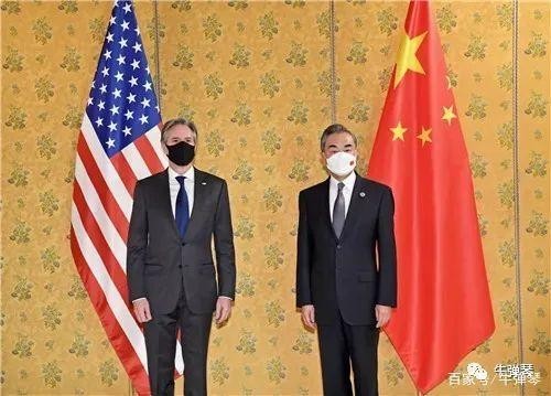 王毅布林肯合影未碰肘