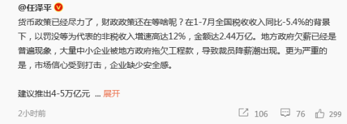 专家：建议推出4至5万亿元地方债