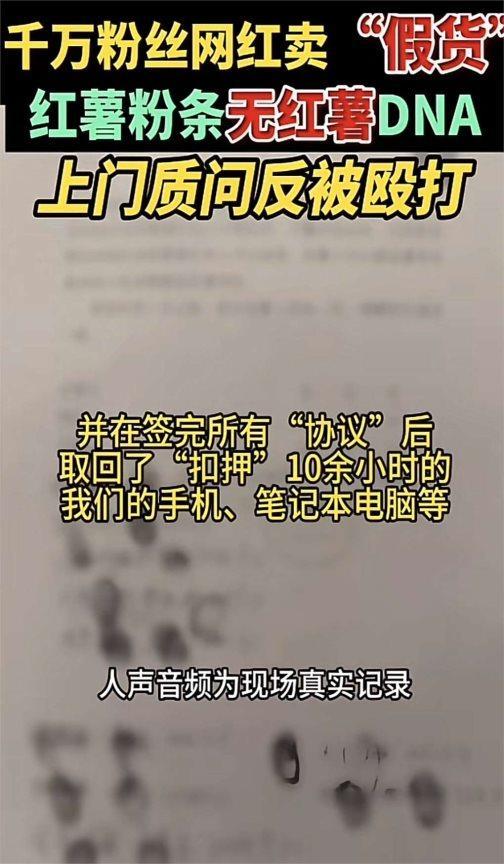 东北雨姐卖红薯粉丝被质疑成分 网红诚信危机再起