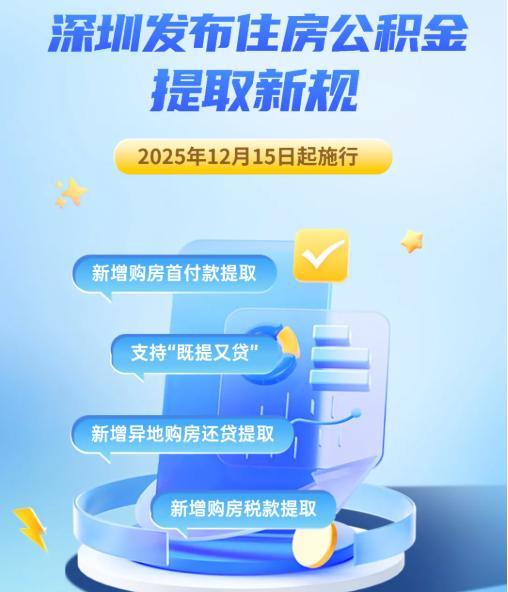 深圳公积金提取新规正式施行 政策更加优化