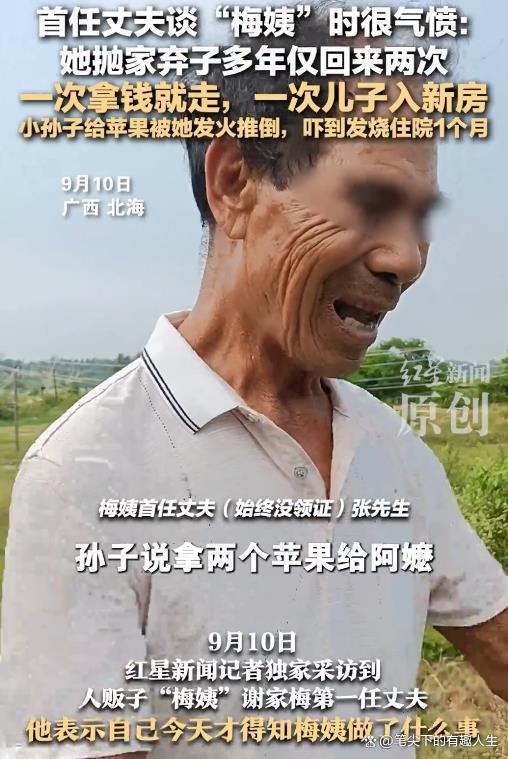 梅姨前夫说孩子小时候就没给奶喝 冷漠本性早有预兆