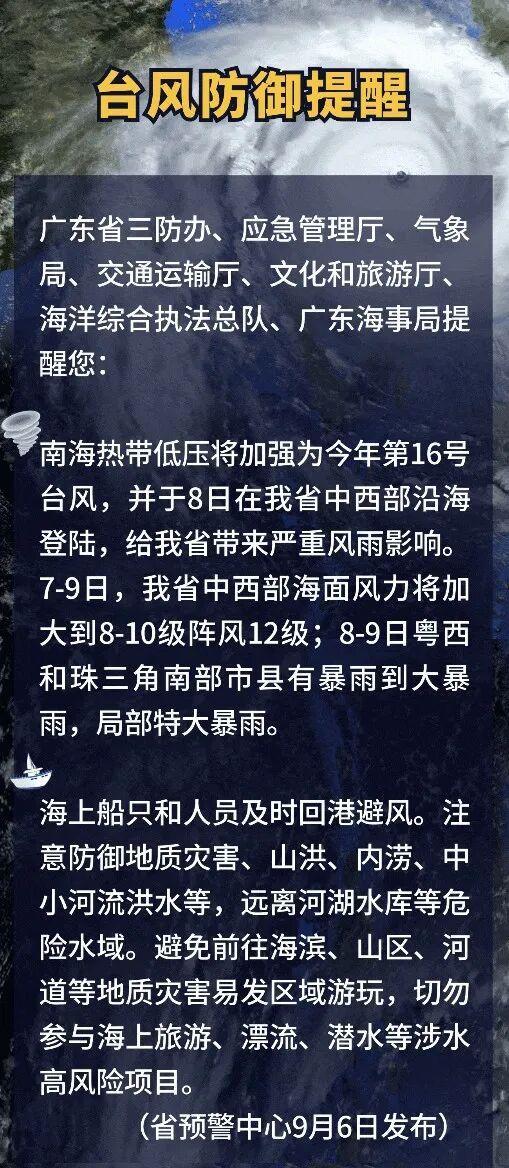 直扑广东！台风“塔巴”正在生成 8日登陆引发强风雨