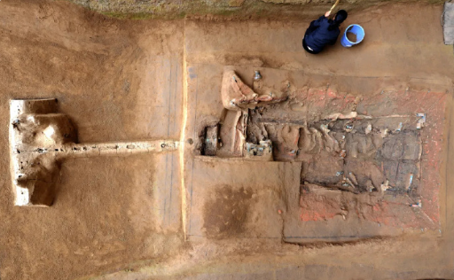 秦始皇帝陵1号陪葬墓集中出土车辆，取得重大考古收获