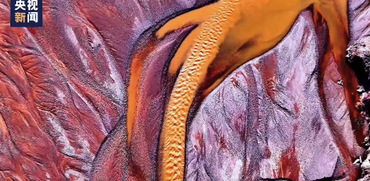 大自然在大地上畫油畫！青海出現(xiàn)彩色版“大地之樹”