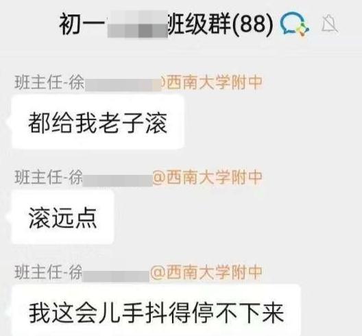 中学班主任疑似情绪崩溃在班级群大骂 优秀教师惊人之举引热议