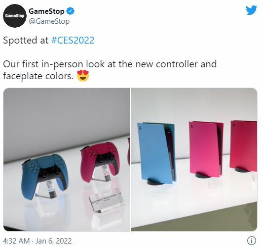 索尼将上5款颜色PS5主机盖及游戏手柄成品