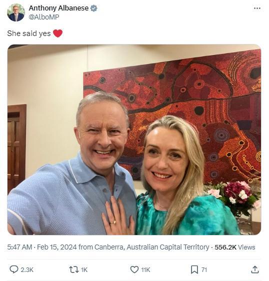 澳大利亚总理宣布订婚，多名政要表示祝贺！