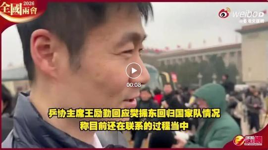 王励勤回应“樊振东回归国家队”