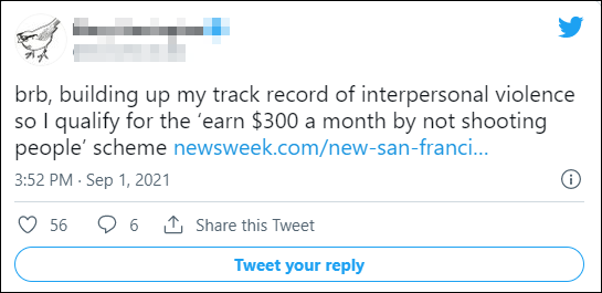 为减少枪击犯罪 旧金山计划每月给暴力分子发钱