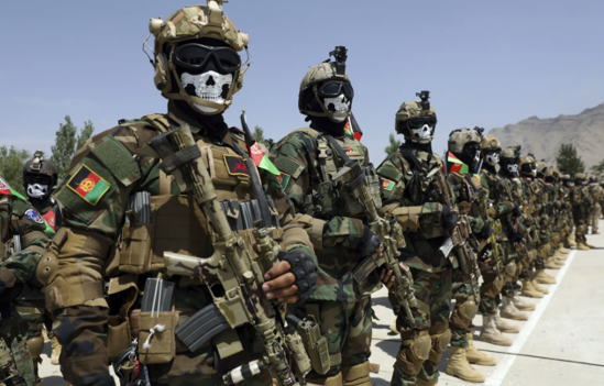 前阿富汗国民军特种部队。