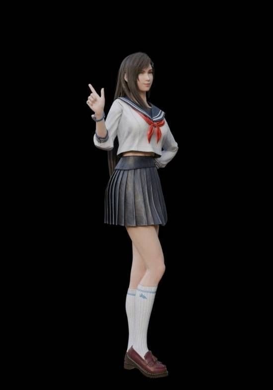 《最终幻想7》蒂法新3D美图 性感诱惑让人难把持