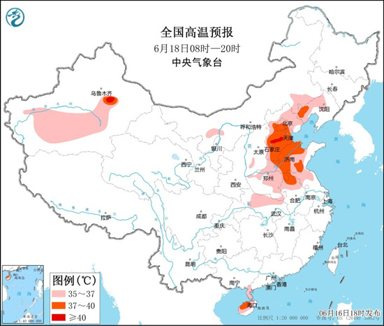 朔方高温再起，南边6省区部分地区有大暴雨