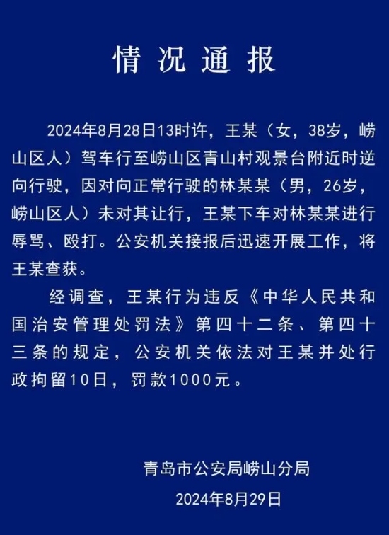 官方否认打人女司机是城管工作人员：系重名，已就不实言论报警