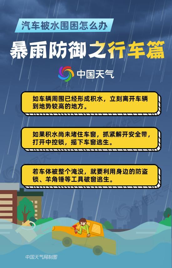 较强降雨过程来袭北京等地存在积水内涝风险 暴雨天行车如何避险？掌握这些避险技巧