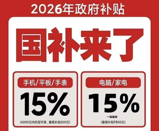 2026年第二批国补即将下发 五一消费旺季迎新机遇