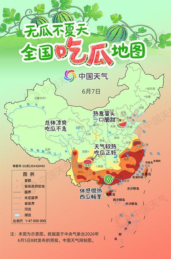 全国吃瓜地图来了 南方多地宜吃瓜解暑