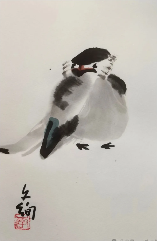 李文绚·《孤雀图》 | 孤而不冷，简而有味