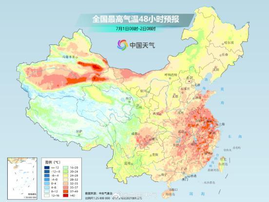 “桑拿天”来袭 中东部大范围高温