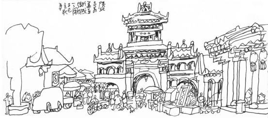 “走遍中国——伟德bv国际体育官网美术家写生创作行动”作品之一