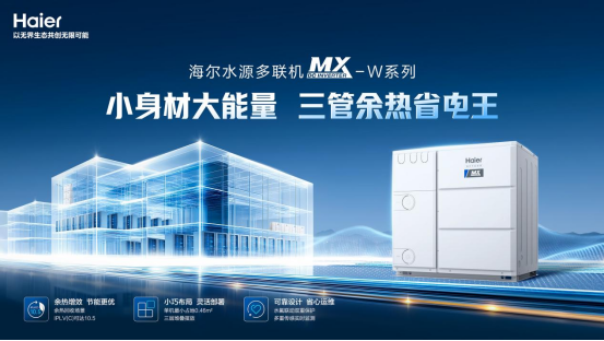海尔商用空调AI多联机水源系列新品上市：以水充当换热介质，省空间更省电