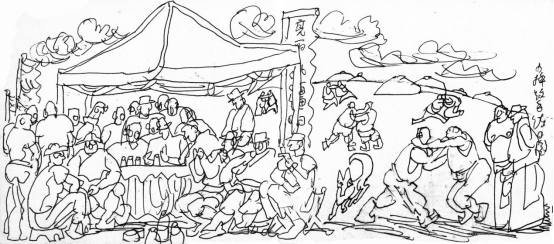 “走遍中国——伟德bv国际体育官网美术家写生创作行动”作品之一