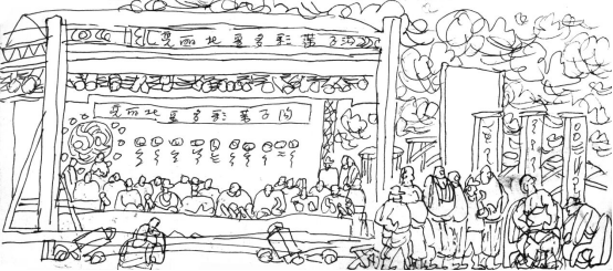 “走遍中国——伟德bv国际体育官网美术家写生创作行动”作品之一