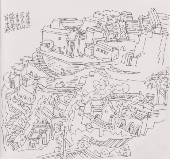 “走遍中国——伟德bv国际体育官网美术家写生创作行动”作品之一