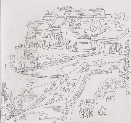 “走遍中国——伟德bv国际体育官网美术家写生创作行动”作品之一