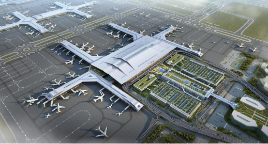西安咸阳国际机场三期扩建工程东航站楼项目全面冲出正负零