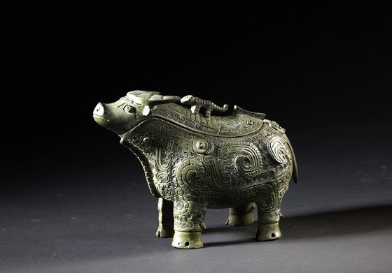 韩国博物馆展出的中国青铜器