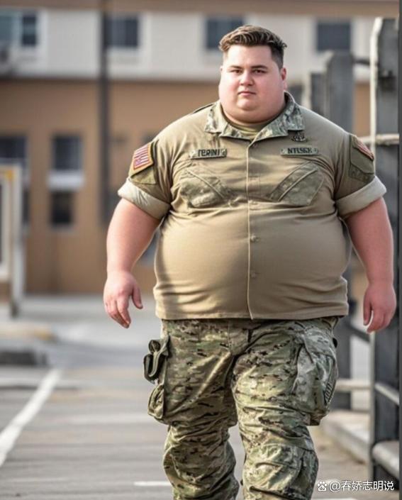 美国大兵胖成球,防长气疯急挽尊 体能危机引热议