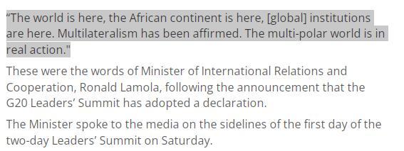 記者:美國(guó)缺席難擋G20團(tuán)結(jié)勢(shì)頭 多邊合作彰顯決心