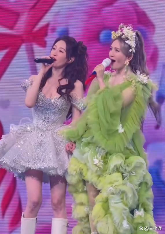 谢娜演唱会现场的明星 半个娱乐圈齐聚一堂