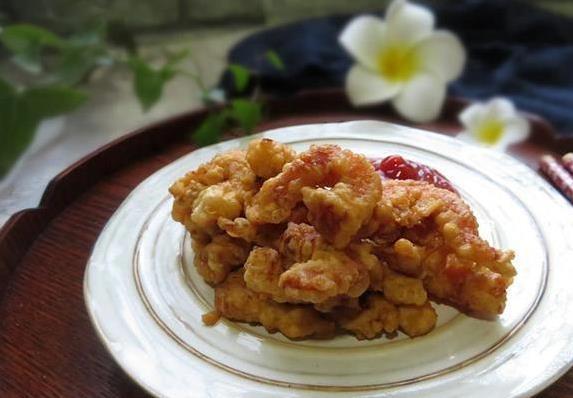 在家做软炸虾仁,简单3步出锅,孩子抢着吃光盘