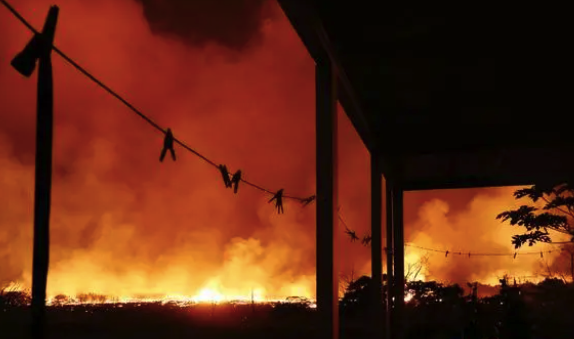 夏威夷大火美媒发文怪政府 州长：大火元凶是全球变暖 飓风、干旱致山火难以控制