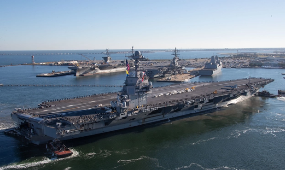 福特号完成首次作战部署返回诺福克