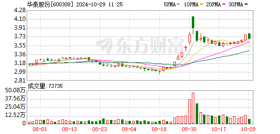 华泰股份：子公司30万吨特种浆纸一体化项目开工建设