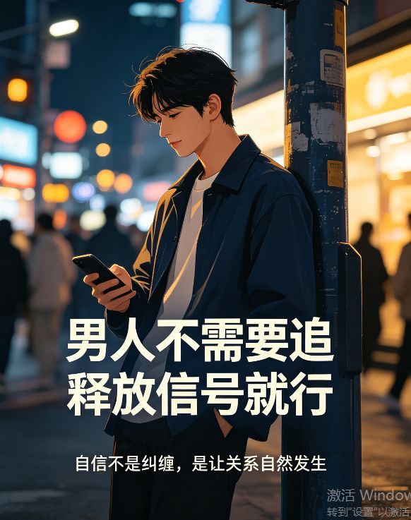 男人不需要追释放信号就行 吸引力的终极状态