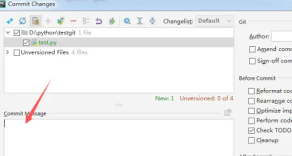 pycharm怎么提交代码