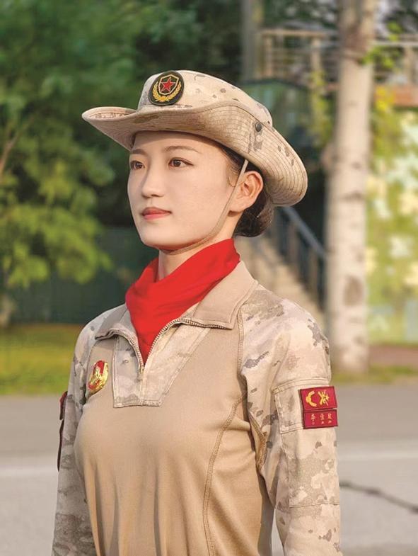 三位邯郸姑娘亮相阅兵场