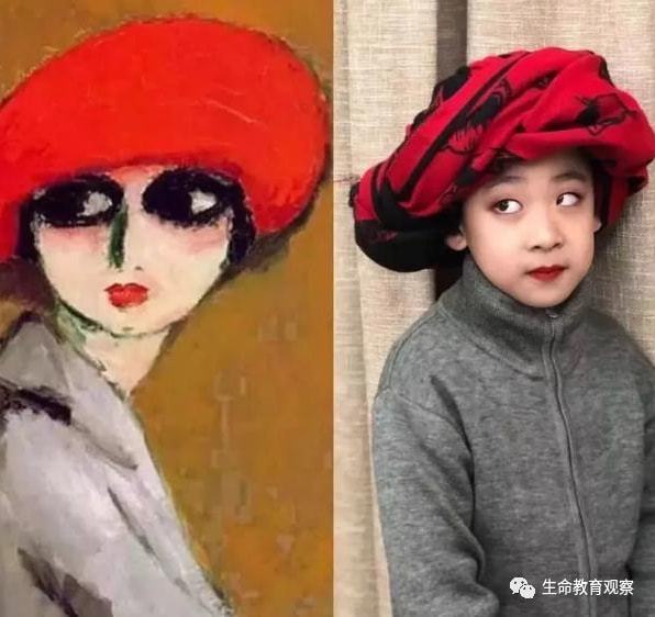 老师要求模仿世界名画 网友：欠你个奥斯卡