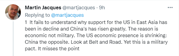 马丁·雅克连发8推：“西方正在打一场败仗”，西方需要与中国架起桥梁，而不是筑起高墙